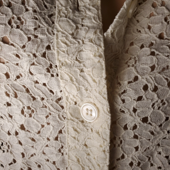 White Eyelet Blouse - Picture 3 of 3